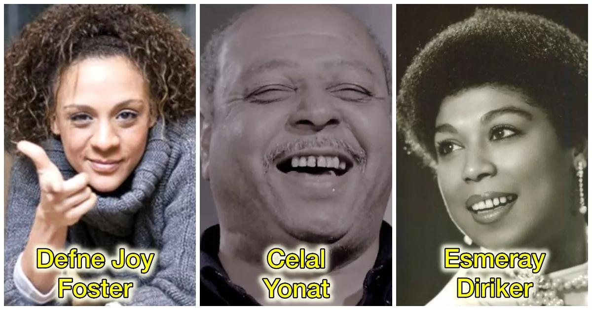 Afro-Türk sanatçılar Defne Joy Foster, Celal Yonat ve Esmeray'ın portreleri