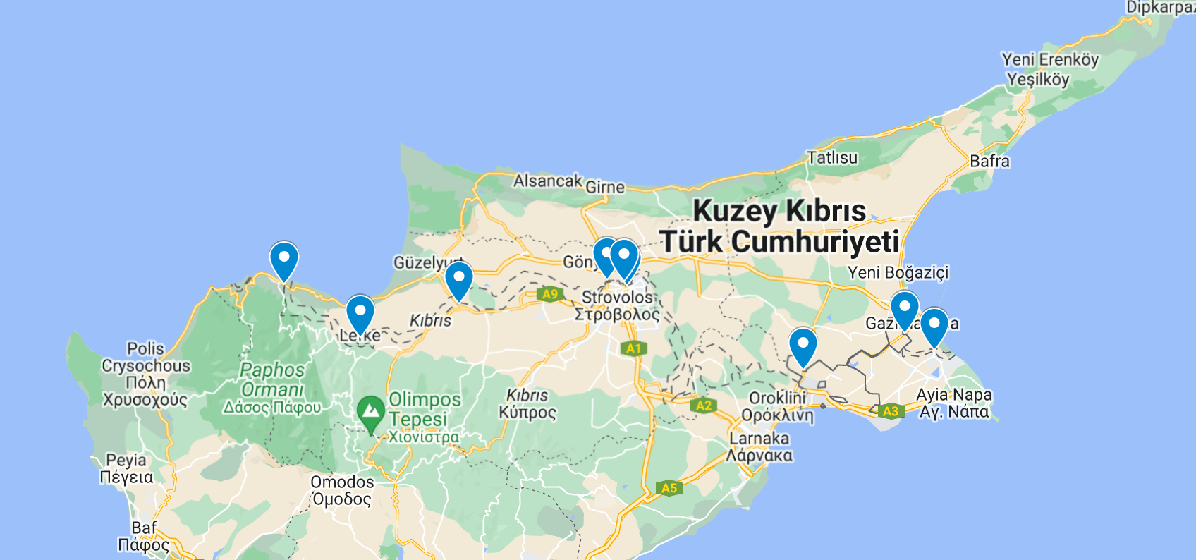 kibris sinirlar